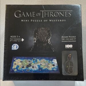 Game Of Thrones Mini Puzzle Of Westeros NEW Sealed!
